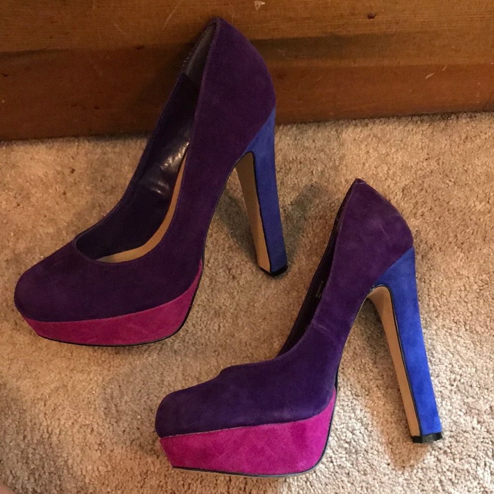 Steve Madden colorblock heels